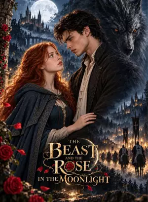 The Beast and the Rose in the Moonlight